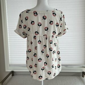 MCM print blouse by Loft